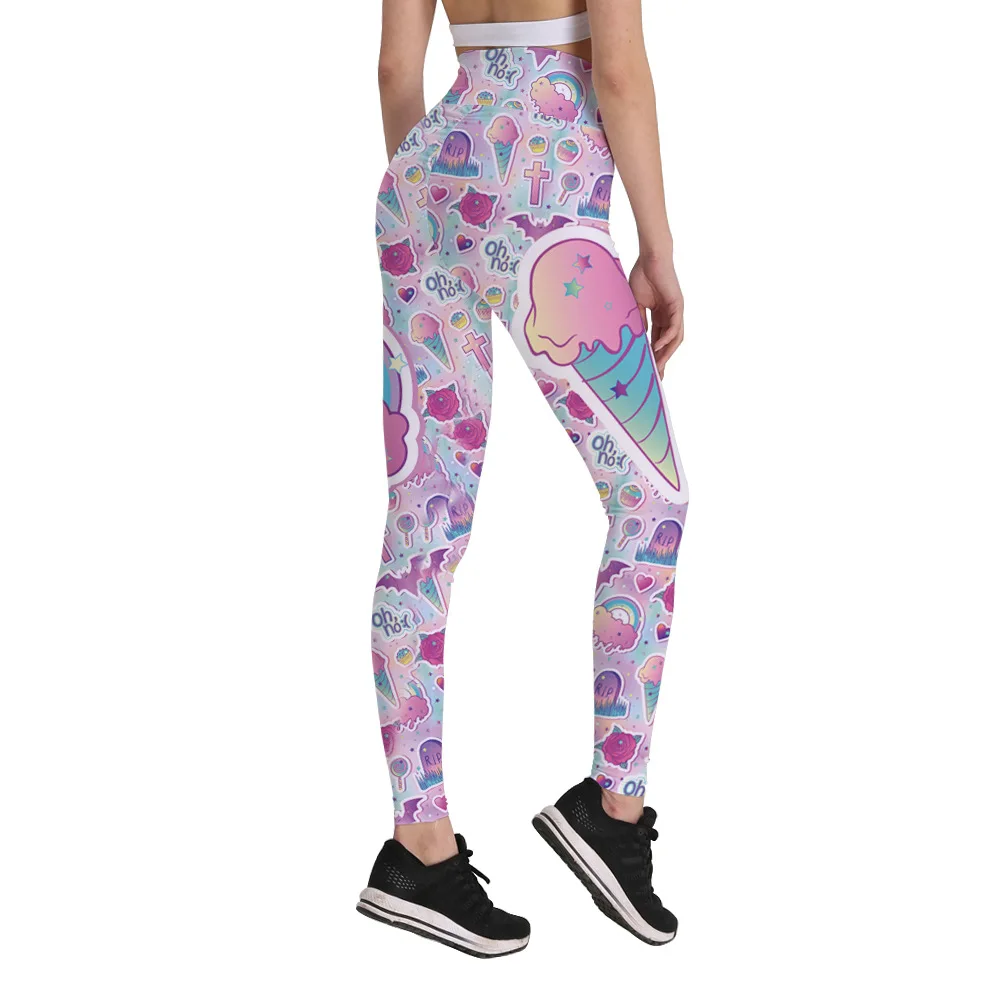 Новые модные трендовые женские брюки с цифровой печатью Весна 2019