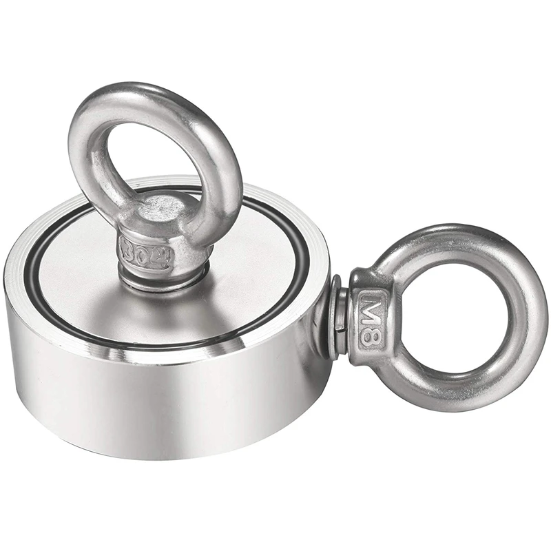 Двухсторонний большой Рыболовный магнит с 2 болтами супермощный неодимовый