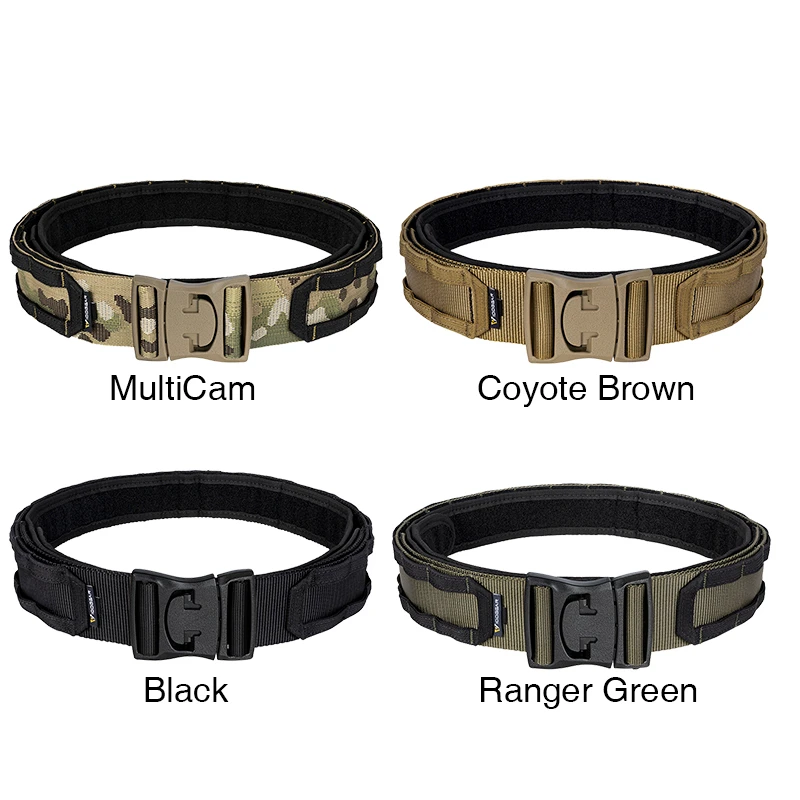 

NEW Tactical Outdoor 2" Tactical Combat Belt Quick Release Mens Belts Molle