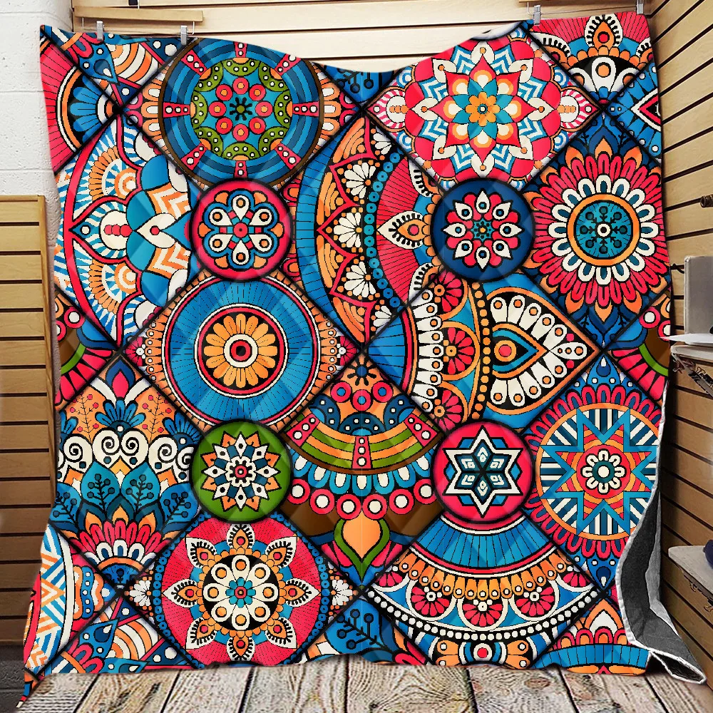 Домашнее одеяло для дивана в гостиную летнее детей и взрослых с геометрическим