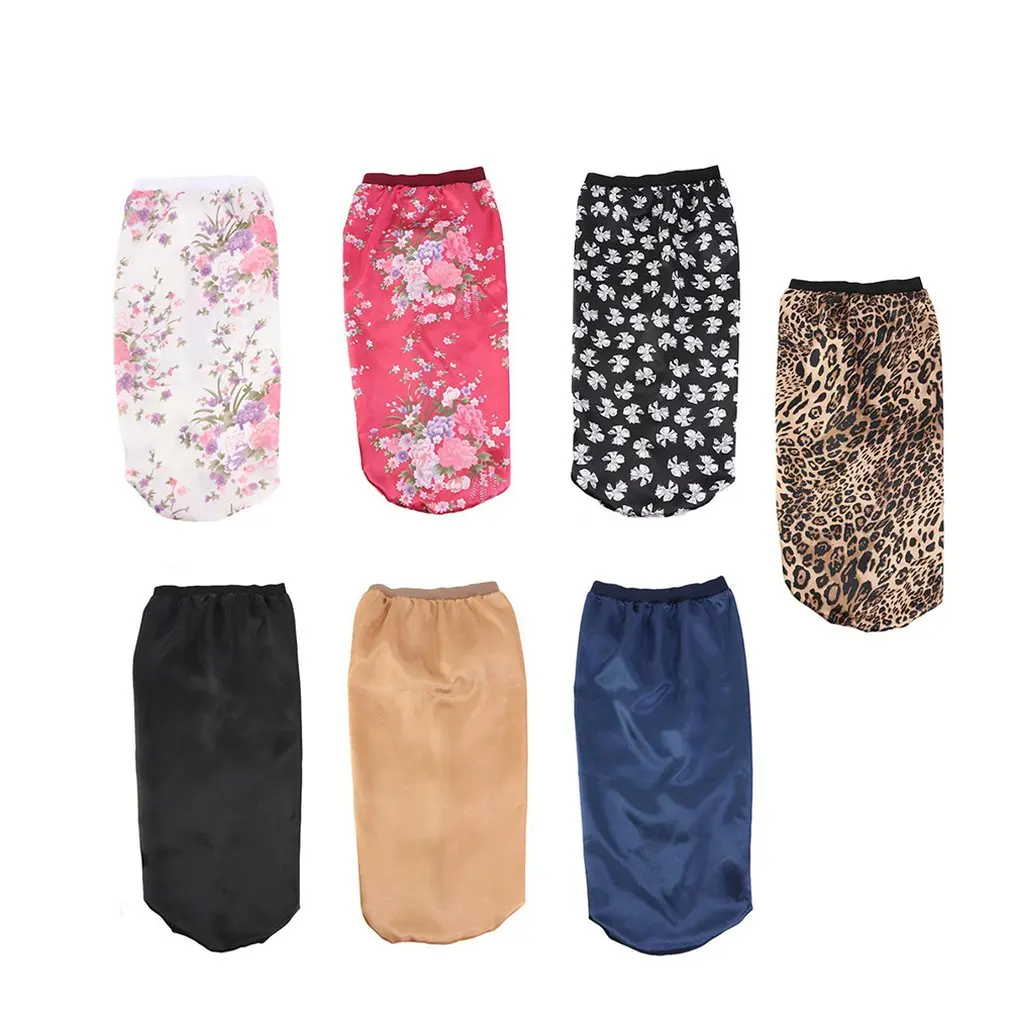 Новая широкополая длинная шляпа с шелковым принтом эластичная ночная рубашка