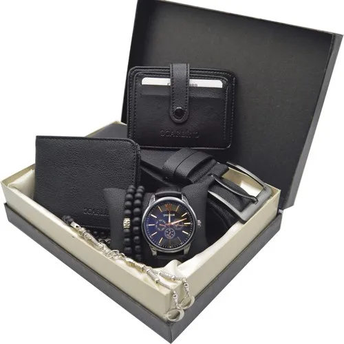 

Spectrum Male Wrist watch Set-Spectrum Clock-Rosary-Wallet-Belt-Credit Card Wallet-2 Bracelet