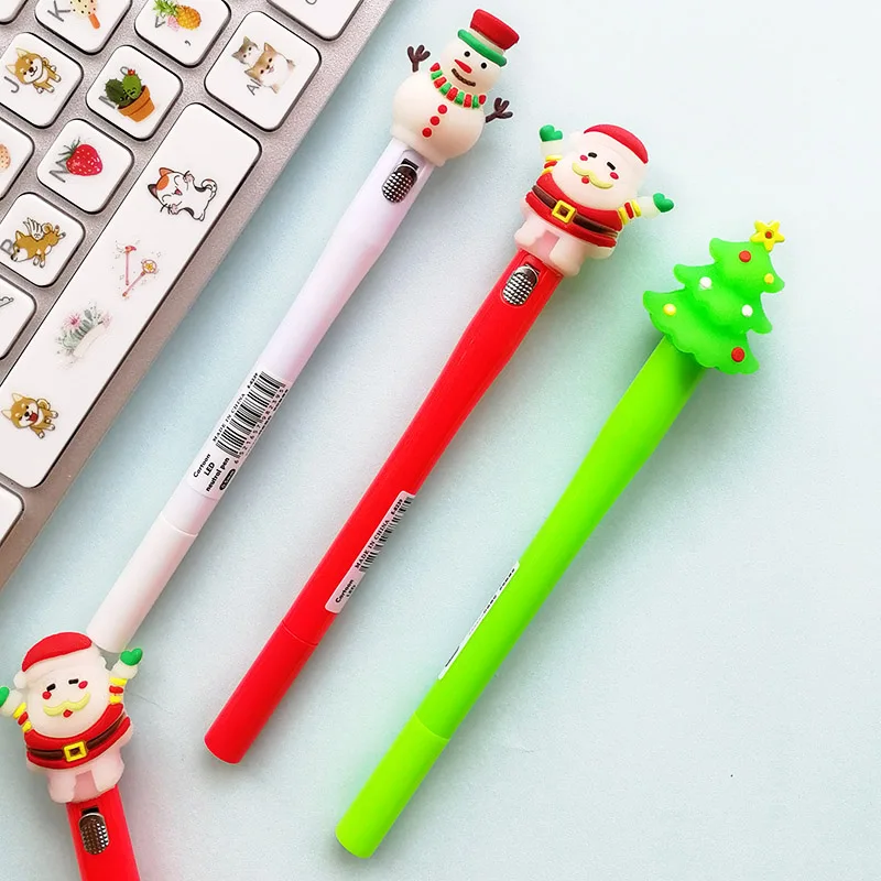Новинка милый мультяшный Санта Клаус гелевая ручка креативная Рождественская