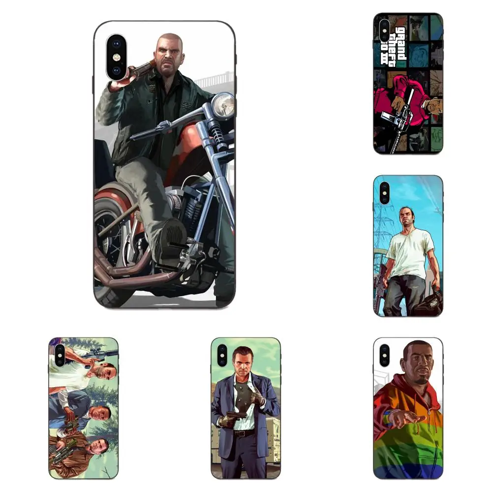Soft Pattern Phone Retail Theft Auto Gta For Huawei nova 2 2S 3i 4 4e 5i Y3 Y5 II Y6 Y7 Y9 Lite Plus Prime Pro 2017 2018 2019 | Мобильные
