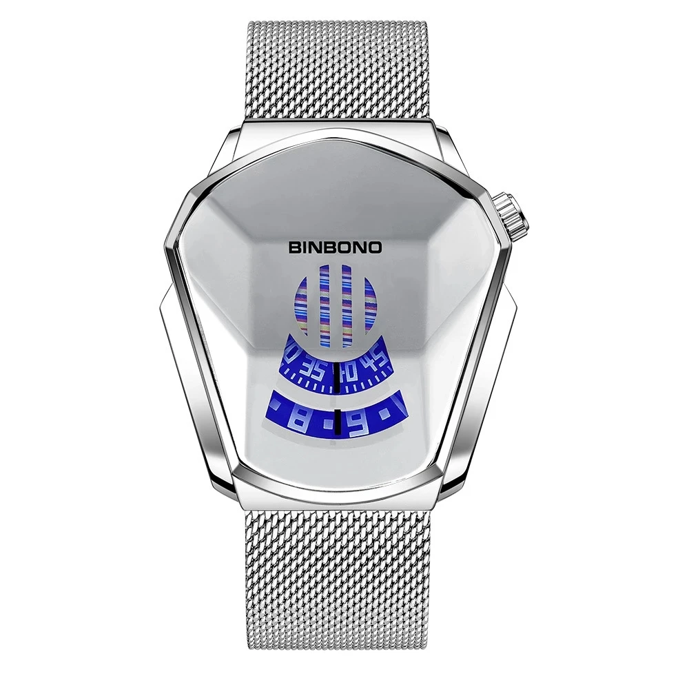 

watches mens 2020 Unique Design Magic Color Glass Men's Watch Dropshipping Stainless Steel Sports Men's Watches Wristwatch