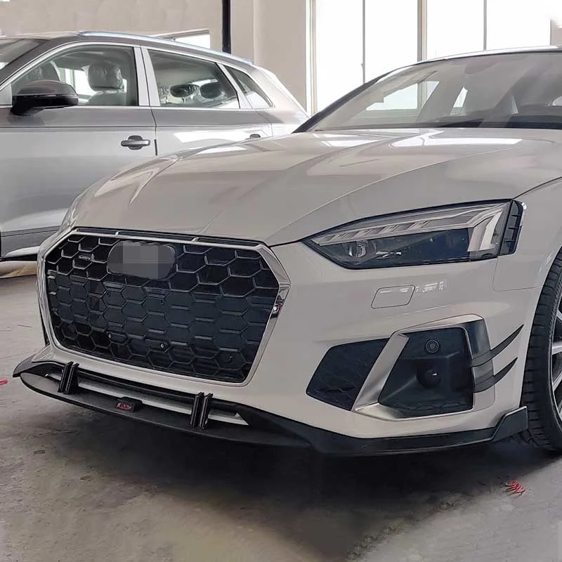 Offerte Adatto Per Audi A5 17-21 Con Anello Piccolo Per Labbro Anteriore Ordinario Sportivo In Fibra Di Carbonio