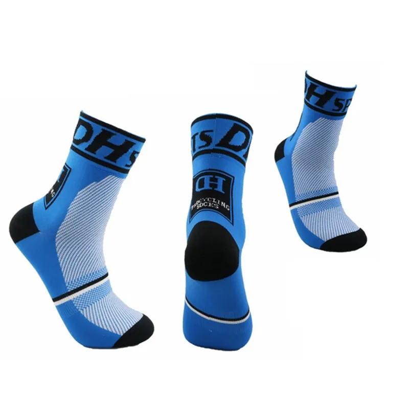 DH-01 DH SPORTS Professional Cycling Socks For Women Men Quality Brand Racing Riding Sock Outdoor Bike Compression Middle-socks