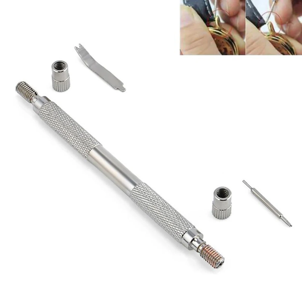 

Watch Spring Bar Repair 2 Sizes Silver Metal Watch Band Tool Bracelet Watchband Opener Strap Replace