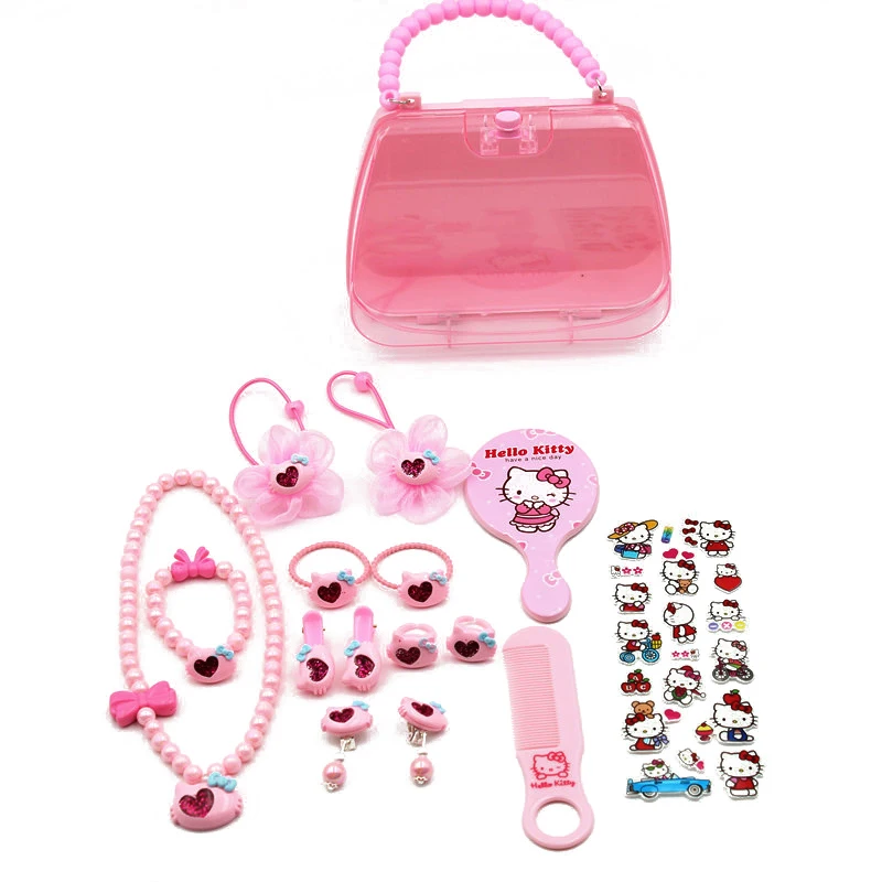 Pink KT 12-15 шт./кор. весь набор Минни Маус hello kitty заколки для волос Детские бантики для волос заколки для волос аксессуары - Цвет: Pink KT