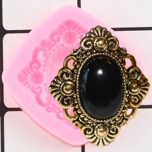 Винтажные Ювелирные изделия силиконовые формы бриллианты драгоценный камень DIY Свадьба капкейк Топпер инструменты для украшения тортов из мастики конфеты глина шоколад форма