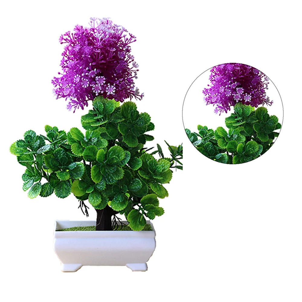 Луковый шар искусственный цветок Горшечное растение набор бонсай горшок богатое