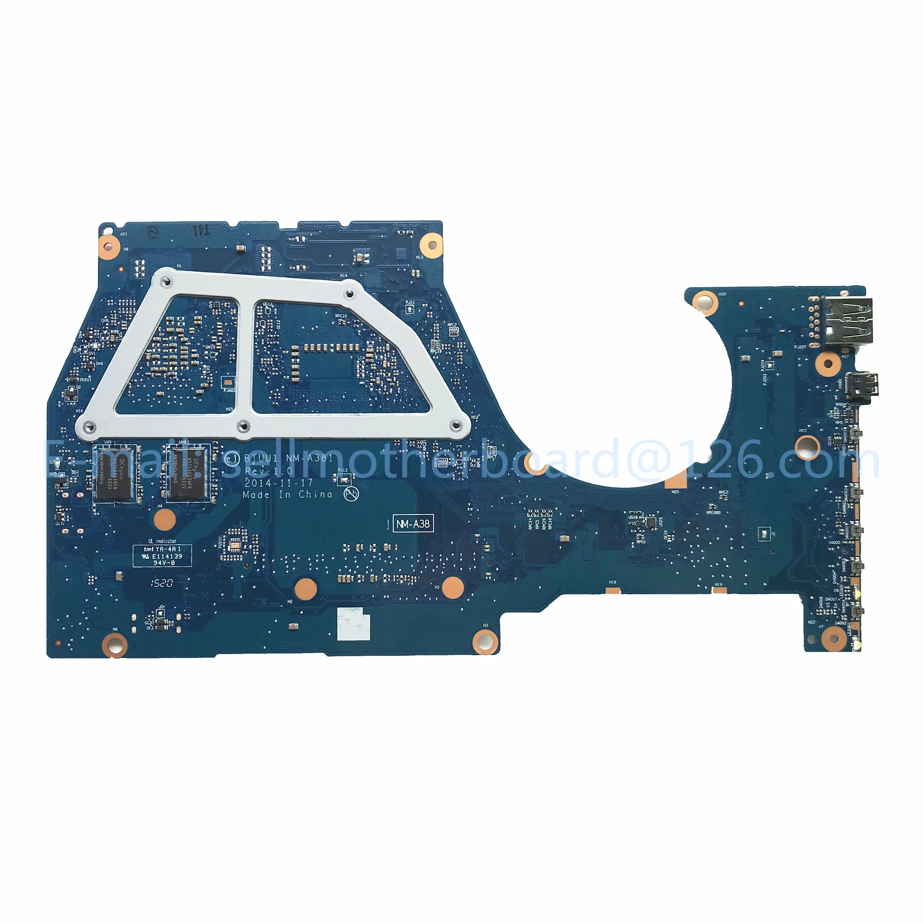 Для lenovo Yoga3 14 ноутбук материнская плата 5B20K78778 BTUU1 NM-A381 с SR27G i3-5005U 940 м 2 Гб GPU тестирование