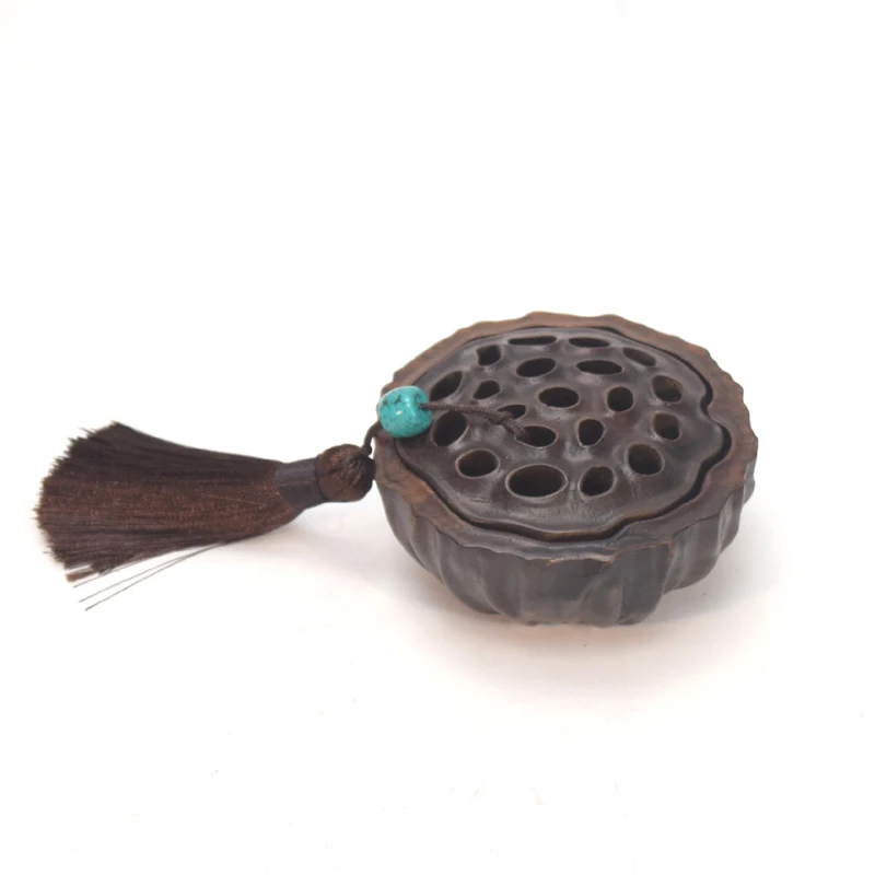 

PINNY Lotus Ebony Incense Burner Hollow Wooden Incense Box