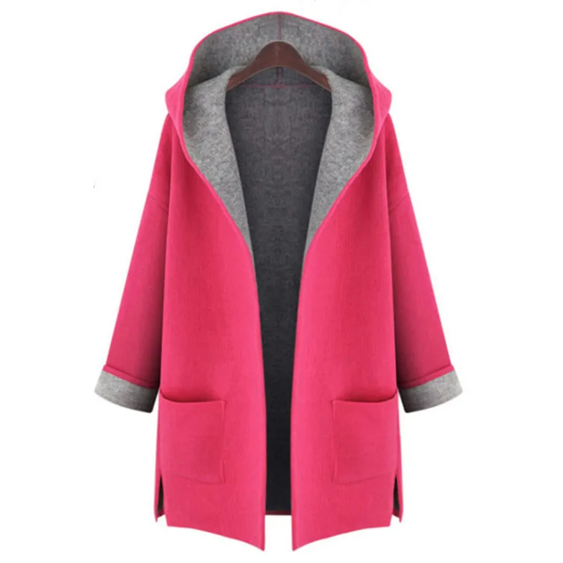 2019 осень и зима новое пальто Женская модная ветровка длинное свободный Жакет