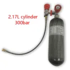 Пневматическая винтовка Pcp AC1217101, цилиндр для подводного плавания, 2,17 л, 300 бар, карбоновое волокно, Пейнтбольный резервуар, пневматический пистолет Pcp, пневматический прицел