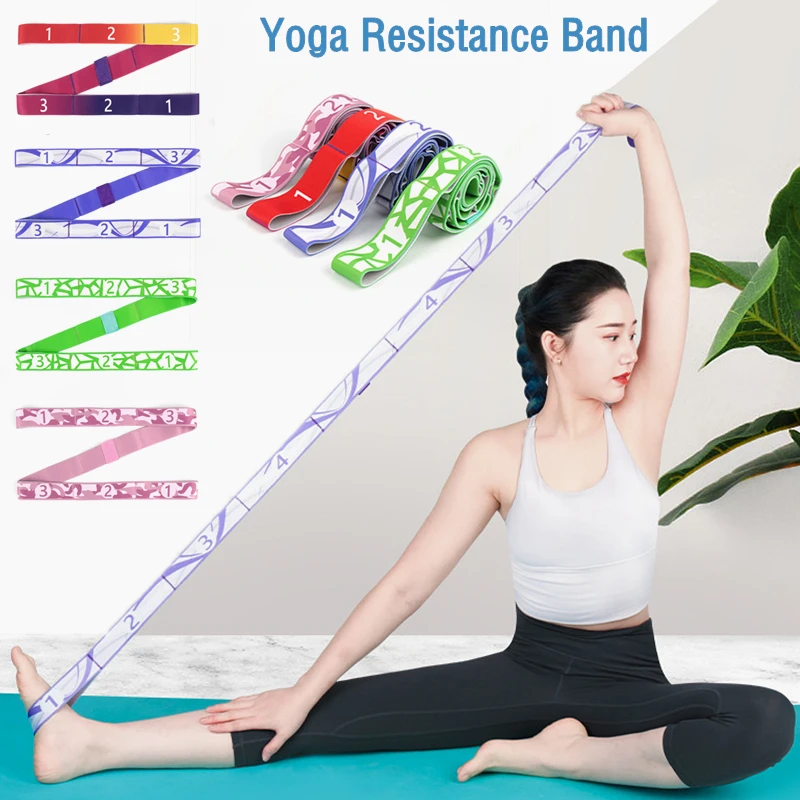 

9-grid Yoga Stretch Belt Segmented Dance Shaping Body Elastic Rope Training Auxiliary Resistance Stretching Belt