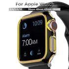 Алмазный чехол для Apple watch 6 5 4 3 SE, сменный защитный чехол для iwatch 6 44 мм 40 мм 42 мм 38 мм, аксессуары