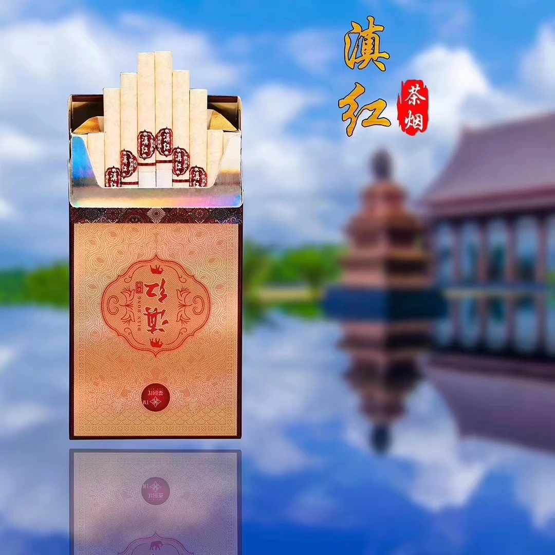 Чайный дым изысканный черный чай Dianhong с лотосным вкусом, заменитель табака для мужчин и женщин.