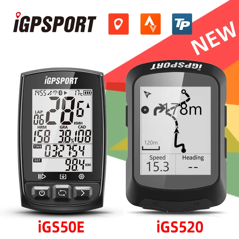 

iGPSPORT IGS50E IGS520 Bicycle Computer Waterproof IPX7 ANT+ Wireless Bike Speedometer Bluetooth GPS Cycing Odometer Sensors