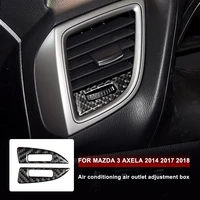 for mazda 3 axela accessories vent panel decorate refit carbon fiber automotive interior trim stickers 2014 2017 2018