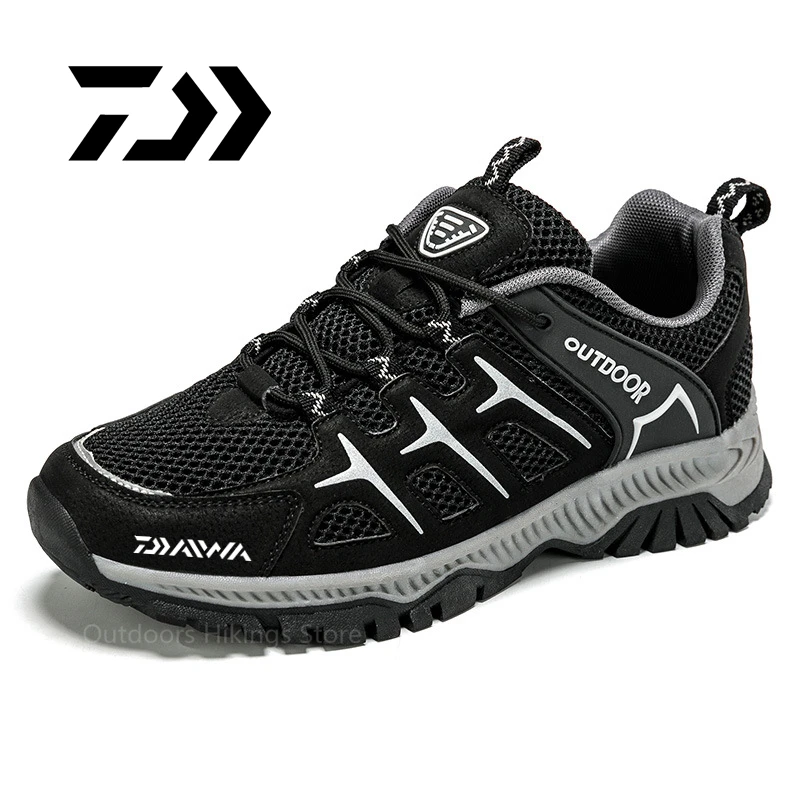 

Мужская модная новая осенне-зимняя обувь Daiwa для бега прогулок рыбалки Корейская прочная качественная обувь для кемпинга и рыбалки быстрос...