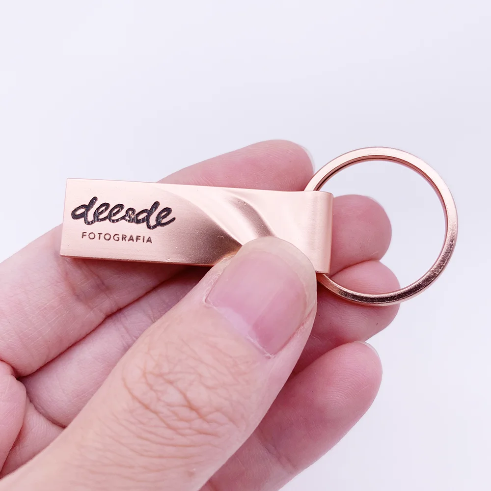 Флеш-накопитель USB 100 шт./лот с бесплатным логотипом 128 ГБ 64 32 16 8 металлический