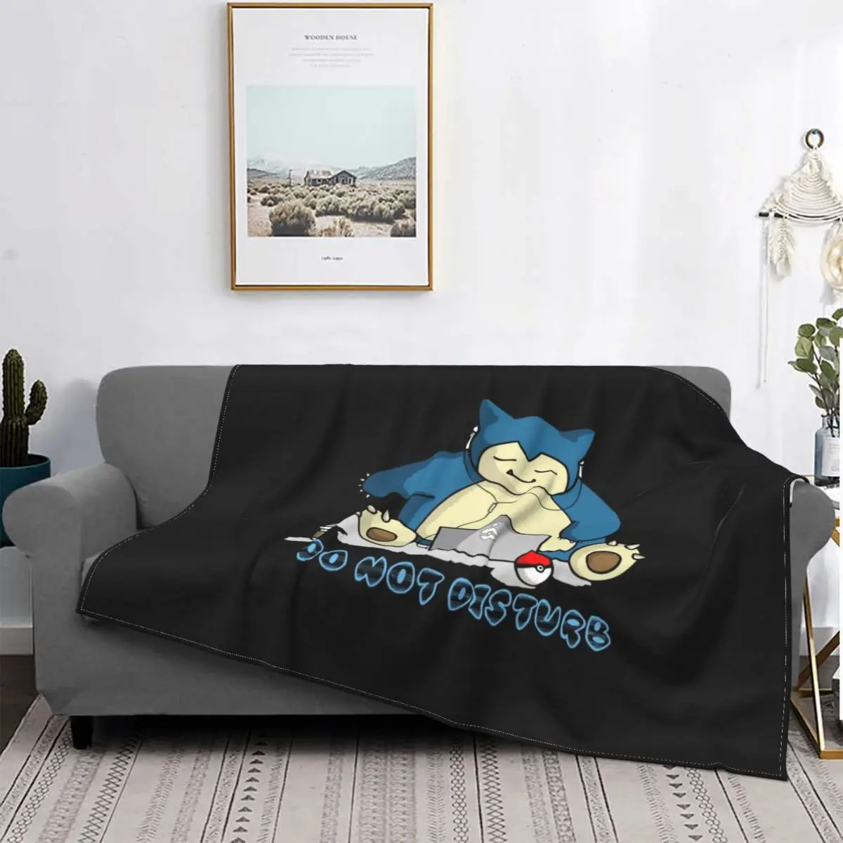 

Snorlax Blanket Sleep Cute Anime Winter Warm Bedspread Plush Super Soft Cover Fleece Throw Blanket Bedding Sofa Travel Fluffy