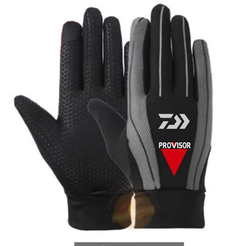 2020 Winter DAIWA Plus Velvet Waterproof Windproof Outdoor Sports Fishing Glove Full Fingers Keep Warm Anti-slip Gloves | Спорт и