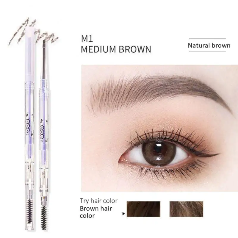 

Double Head Eyebrow Pencil Waterproof Long Lasting Eyeliner Eyebrow Pen Brush Makeup Tools 5 Colors Eyebrow Enhancers