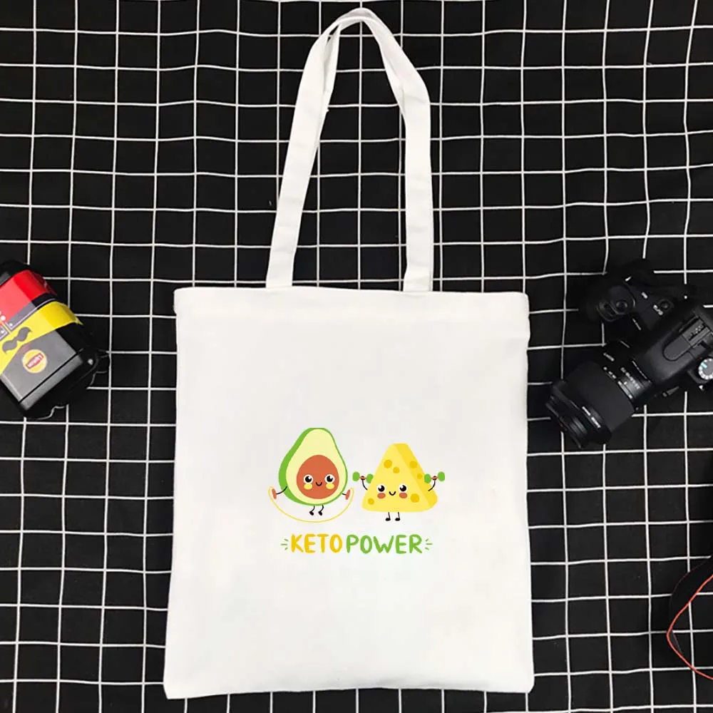 

Bags for Women Reusable Handbag High Quality Beach Bag Eco-friendly Cute Avocado Large Capacity Shoulder Bag Casual Tote Bags