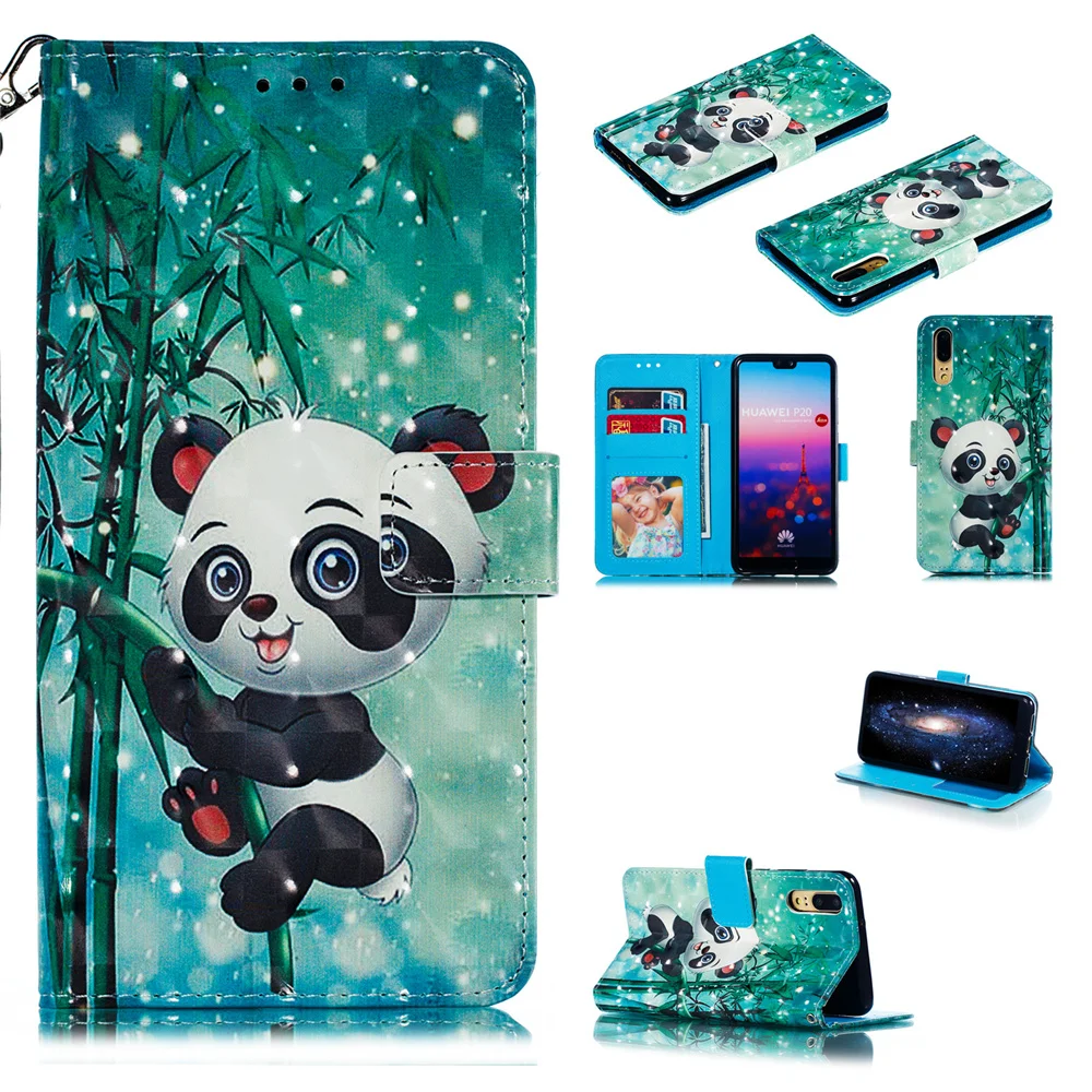 Чехол с рисунком для huawei P20 Lite, чехол P30 mate 20 10 Lite, чехол-книжка mate 20 X Pro, чехол с откидной крышкой и подставкой, чехол Huewai Huawai - Цвет: Розовый