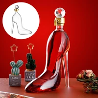 350 ml unique high heeled shoes shape decanter glass for liquor gift