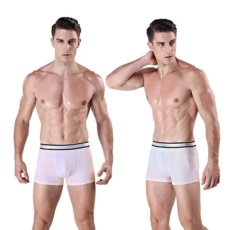 Нижнее белье мужское эластичные дышащие боксеры из хлопка|Мужские трусы боксеры|