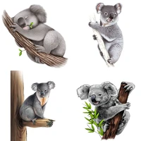 three ratels cm30 cute koala animal sticker kids bedroom decal for occlusion scratch decor vinyl material