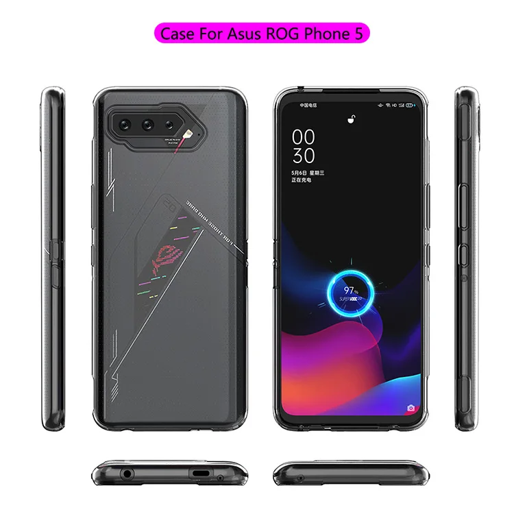 

Для Asus ROG Phone 5 0,8 мм ТПУ толстый чехол 50 шт.