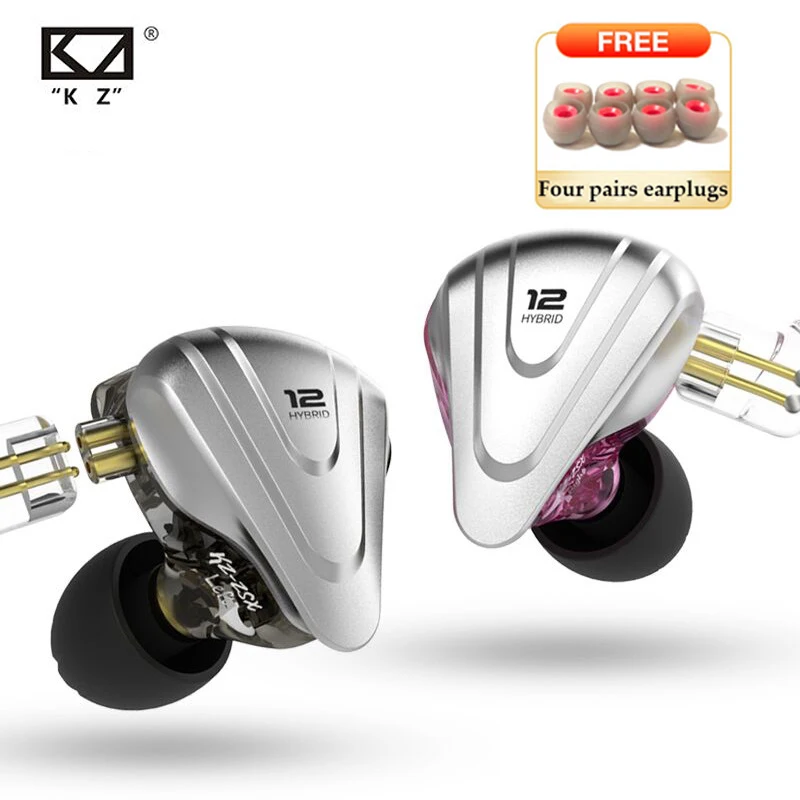 

KZ ZSX Terminator Metal Headset 5BA+1DD Hybrid 12 Units HIFI Bass Earbuds In Ear Monitor Earphones Gaming Headphone With Mic