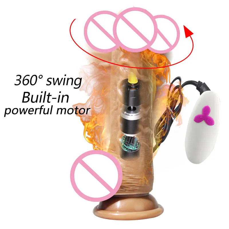 DopaMonkey Вибрация реалистичный пенис качели Интеллектуальный нагрев функция