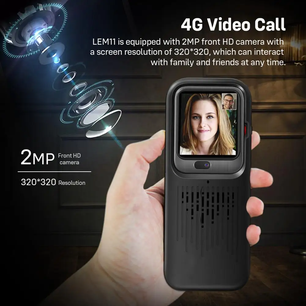 Смарт часы LEMDIOE LEM11 4G Android 7 1 3 ГБ 32 видео звонок 1200 мА/ч Дополнительный внешний