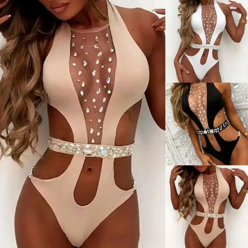 

2020 Sexy Bikini swimwear push-up Women Monokini swimsuit