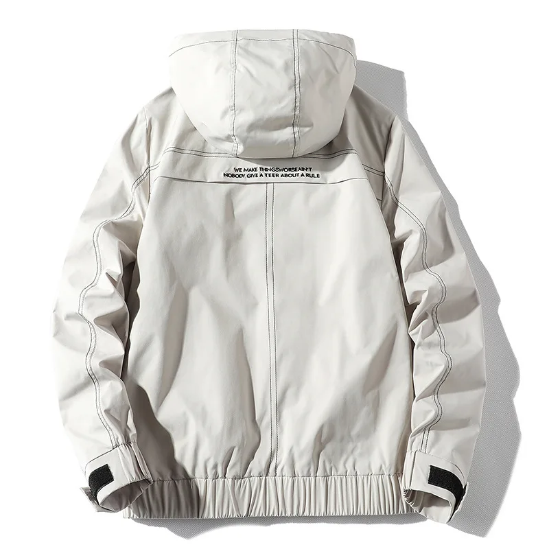 

Outdoor Black Casual Men's Autumn Spring Cargo Jacket 2021 OverSize 4XL Fashion Clothes