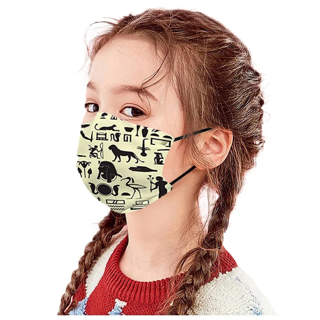 Дышащая многоразовая маска для лица с принтом 1 шт. одноразовая взрослых