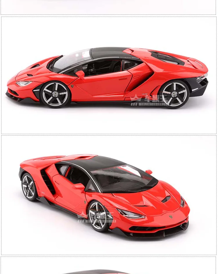 1:18 Lamborghini LP770 центенарио матовый черный/серый/красный/синий Литой Сплав модель автомобиля для детей Подарки