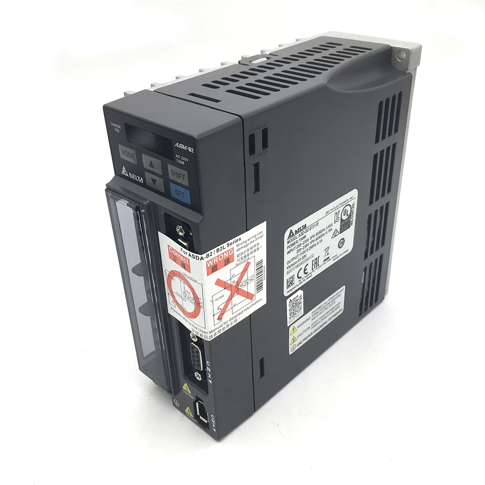 Дельта AC Servo Мотор привода 200W 0.64NM 3000 об/мин 60 мм 16bit дополнительных ASD B2 0221 B ECMA C20602RS