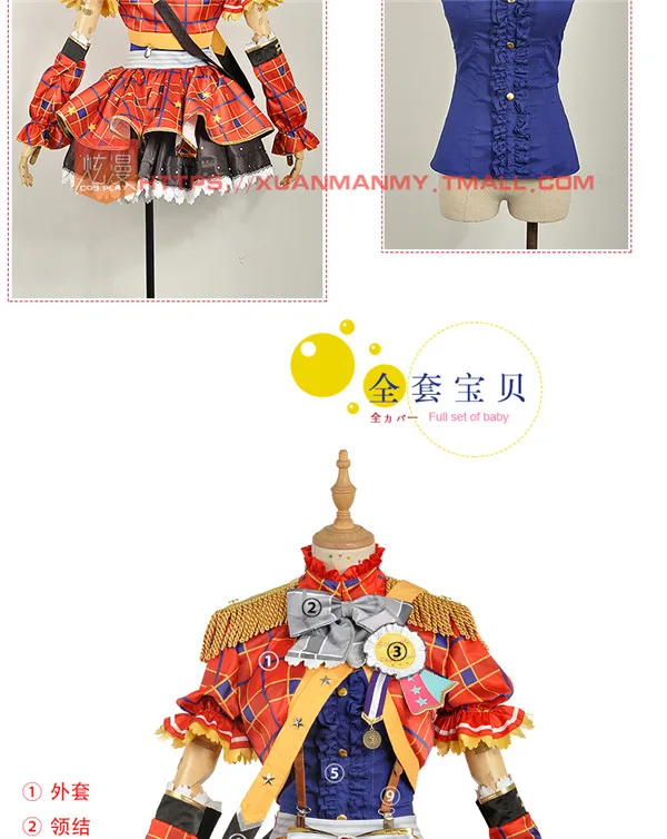 LoveLive! Awaken Yazawa Nico Hoshizora Рин аясе Эли Косака Хонока косплей костюм Хэллоуин Униформа рождественское праздничное платье