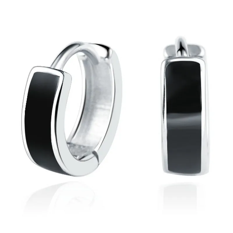 

Fashion 925 Silver Earrings Round Design Black Earrings, Ladies Jewelry, New Earrings