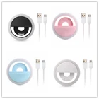 Дропшиппинг селфи светодиодная Кольцевая вспышка света портативный мобильный телефон Светодиодная лампа световой зажим для iPhone Xiaomi samsing Huawei Мобильные телефоны