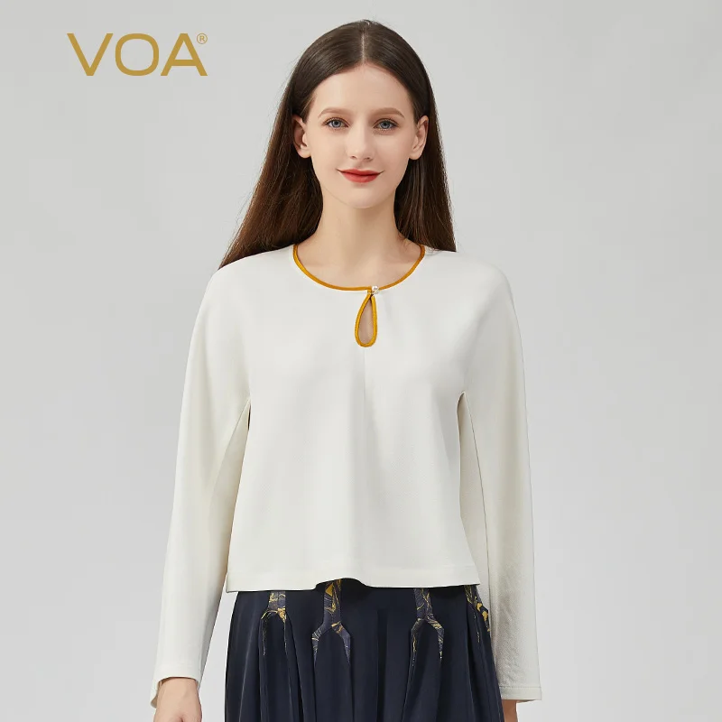 

VOA (сирота) в продаже 60 момме шелковые футболки BE232