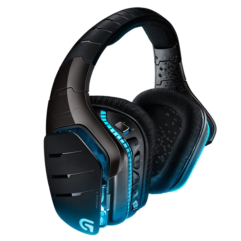 Проводная игровая гарнитура logitech G633 DTS 7,1 с объемным звуком, наушники с микрофоном, компьютерные аксессуары для игр