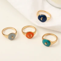 dainty ring star moon sun lightning stacking tiny rings for women minimalist jewelry finger jewelry gift for girls