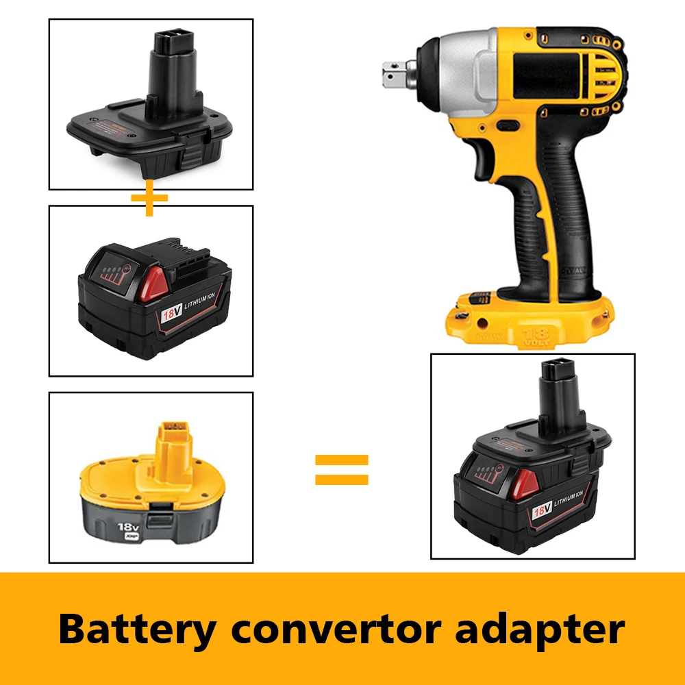 Адаптер преобразователя батареи для литий ионной Milwaukee M18 18 в DM18D/DCA1820 18/20